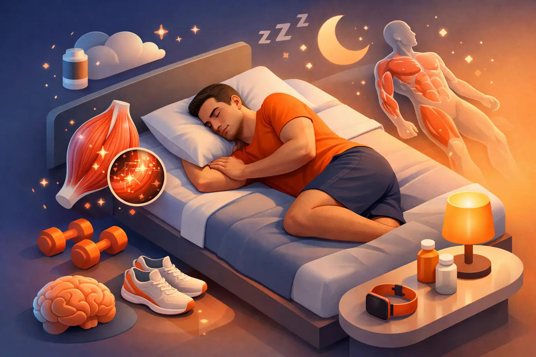 Recuperación muscular mientras duermes bien